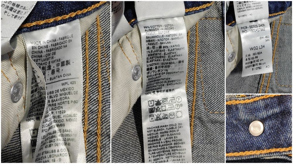 Levi's 505 джинси straight оригінал W32 L34