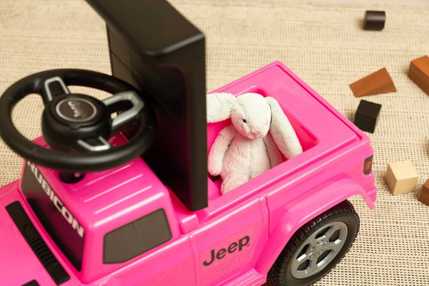 Jeździk pchacz JEEP RUBICON Pink pojazd dla dziecka 12-36m