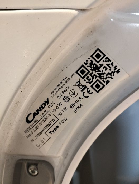 Pralka Candy na części
