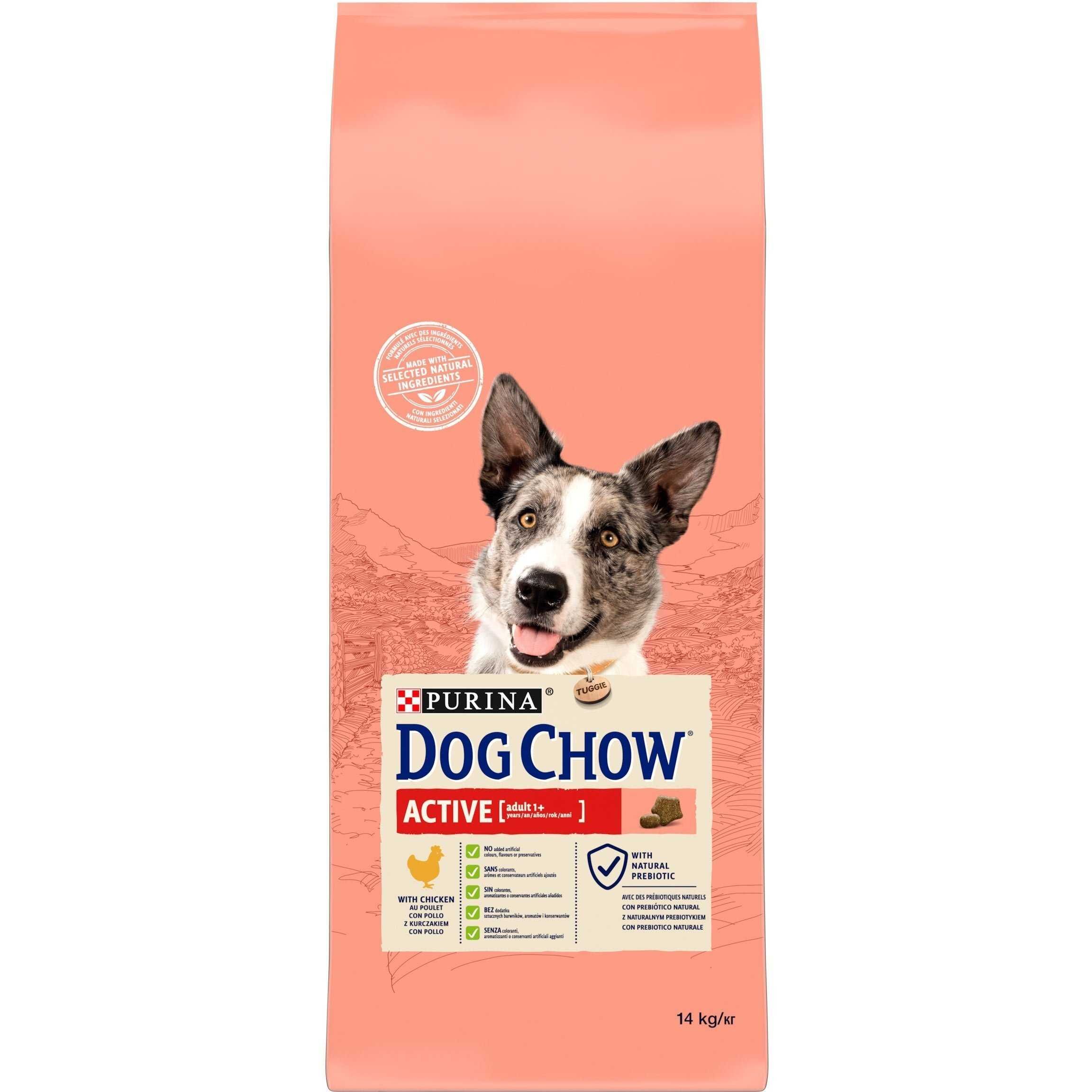 Purina Dog Chow Active Сухой корм для активных собак курица 14кг