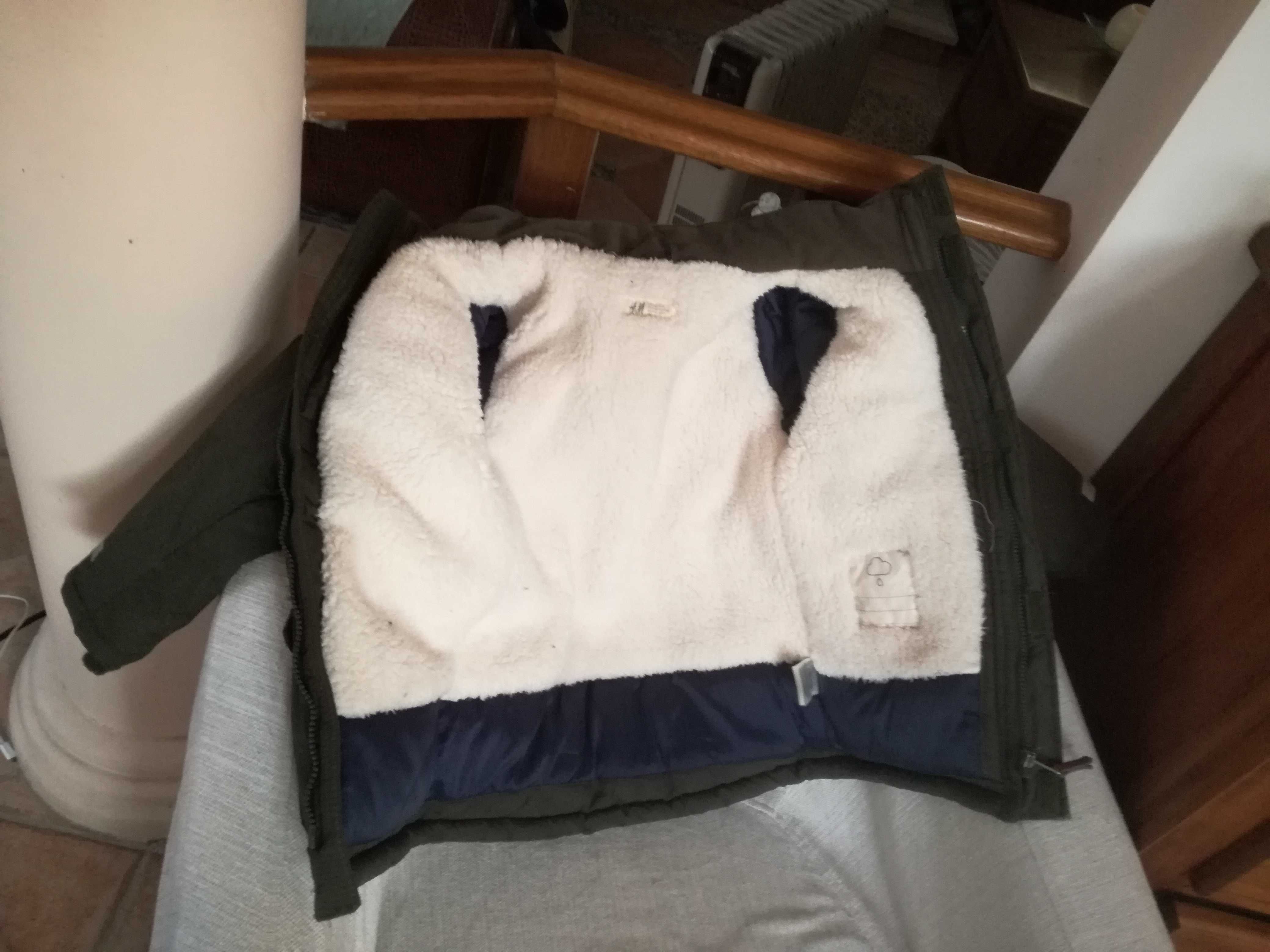 Blusão casaco parka kispo penas H&M, sem capuz