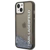 Etui Karl Lagerfeld Liquid Glitter do iPhone 14 Plus 6,7" - Czarny