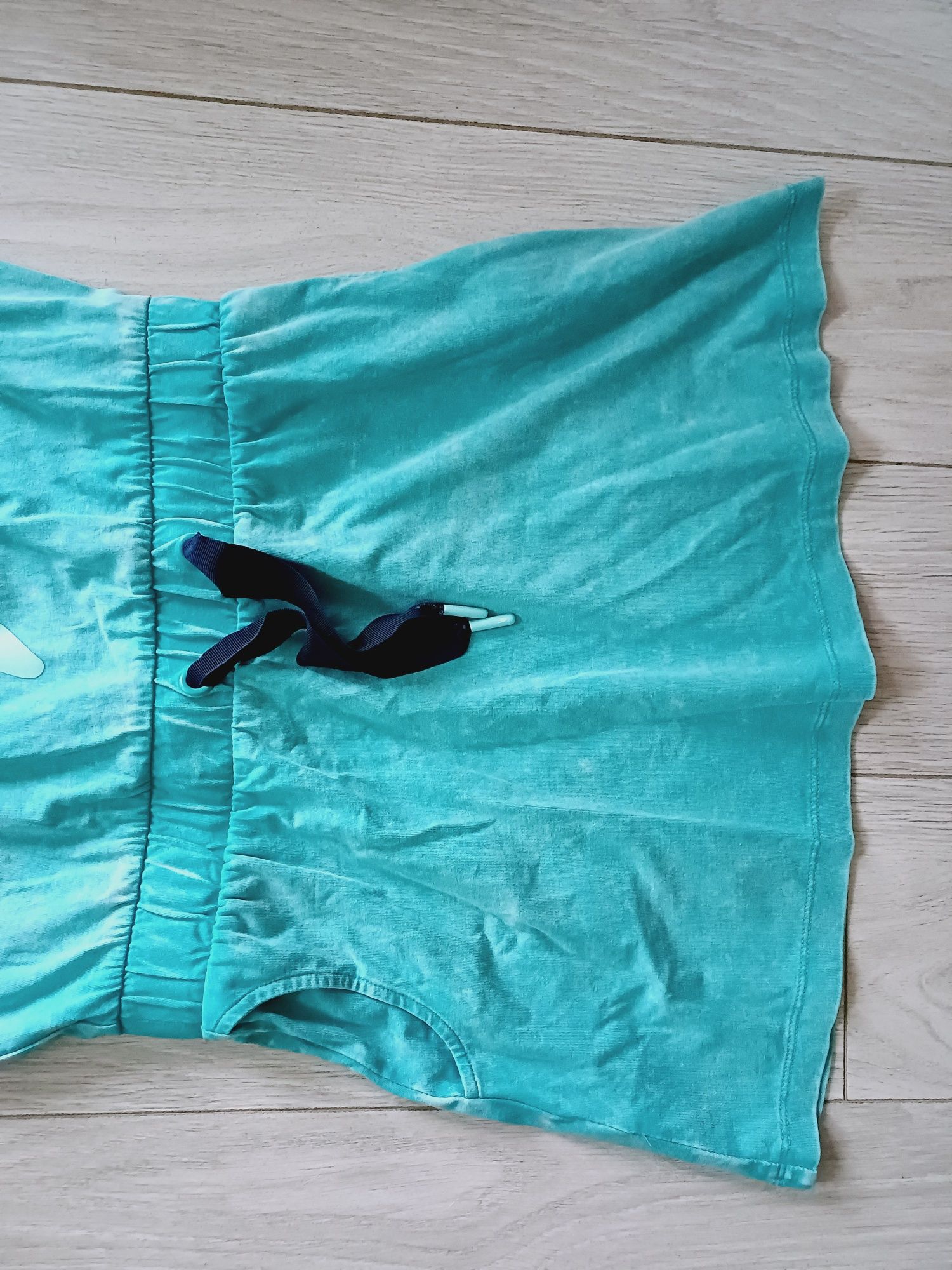 Morska/ niebieska sukienka bez rękawów, 4F, rozmiar 146