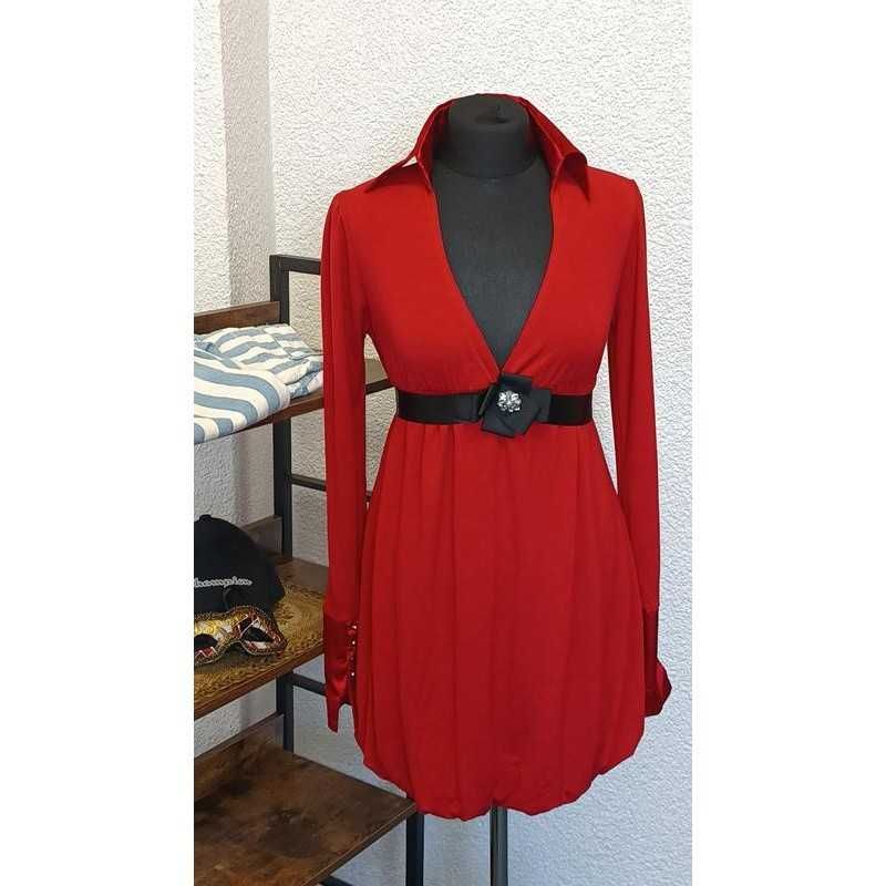 Elegancka czerwona sukienka S/M