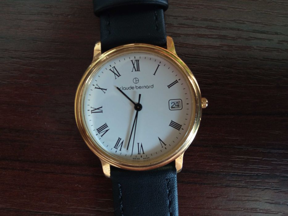 Szwajcarski zegarek Claude Bernard 70122 Datownik 3ATM jak Nowy!