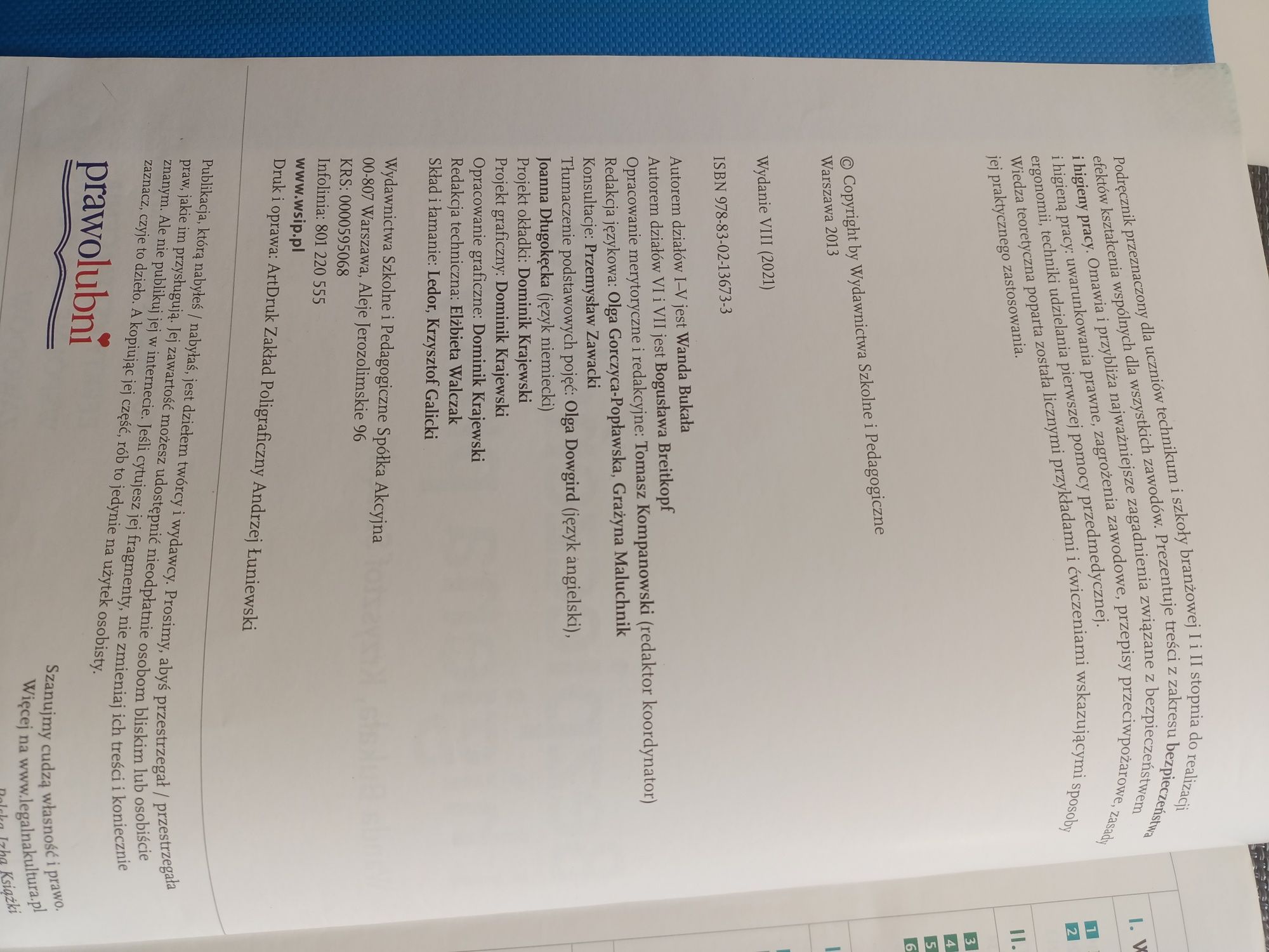 Bezpieczeństwo i higiena pracy