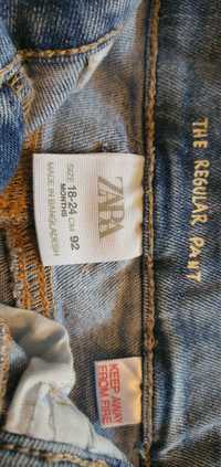 Spodnie jeans zara 92cm nowe bez metek