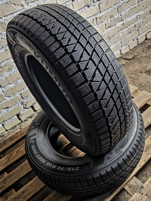 Зимова пара 215/70r16 Kumho | 8.5mm | 2024 | Преміум шини | Ідеальні