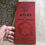 Antigo atlas de routes de França pneu michelin