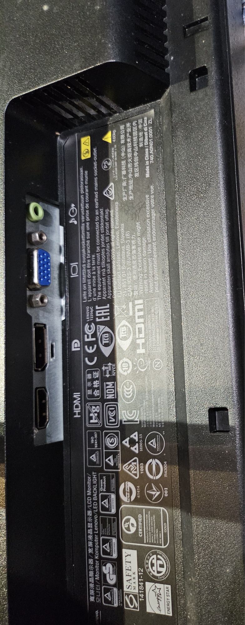 Monitor Lenovo de 20"