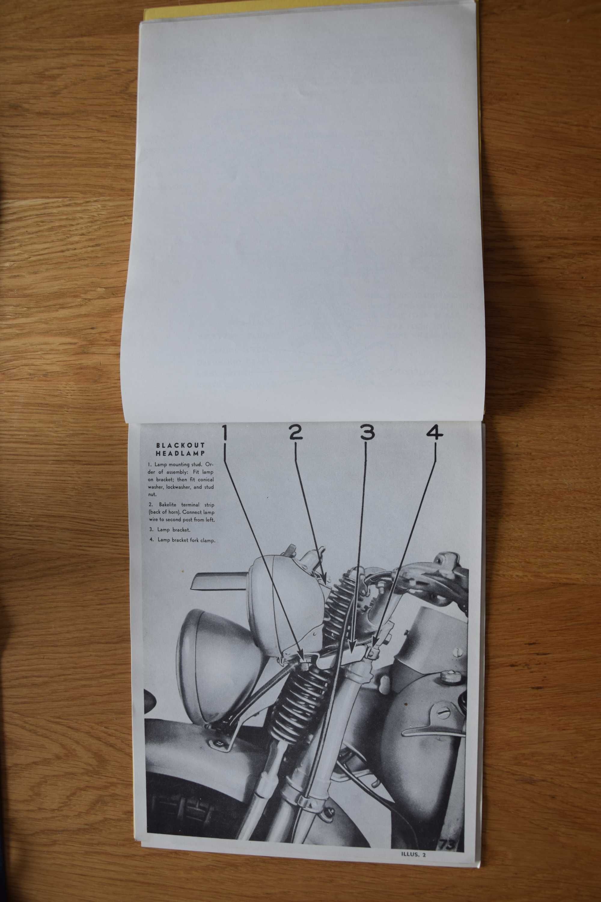 Instrukcja katalog Harley Davidson WLA Military 45