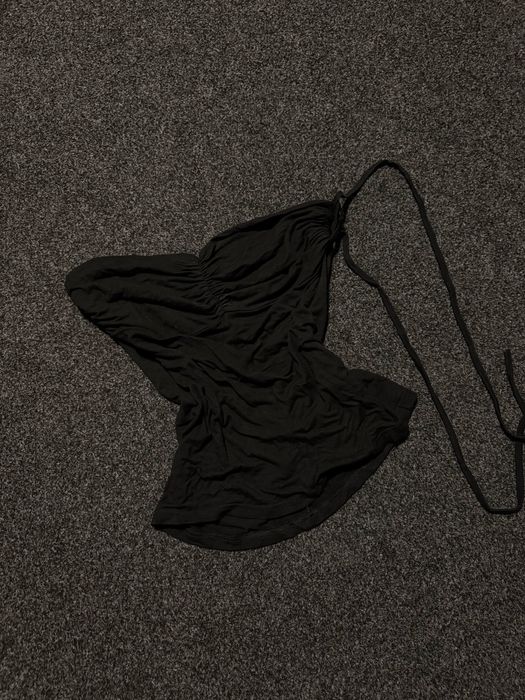 чорна майка-топ y2k