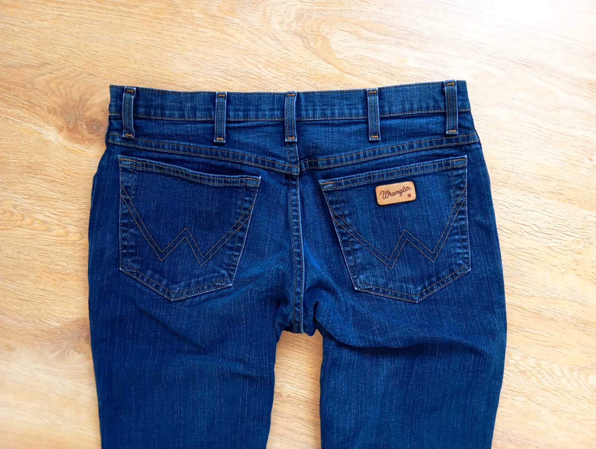 WRANGLER Jeansy spodnie XL 32/30 męskie XL W32 L30 elastan w32l30