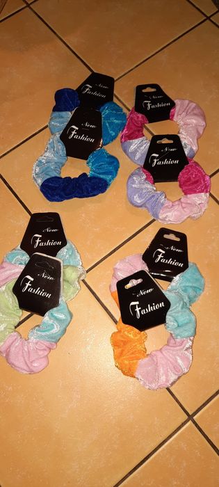 Gumki Frotki do wlosow Welur SCRUNCHIES