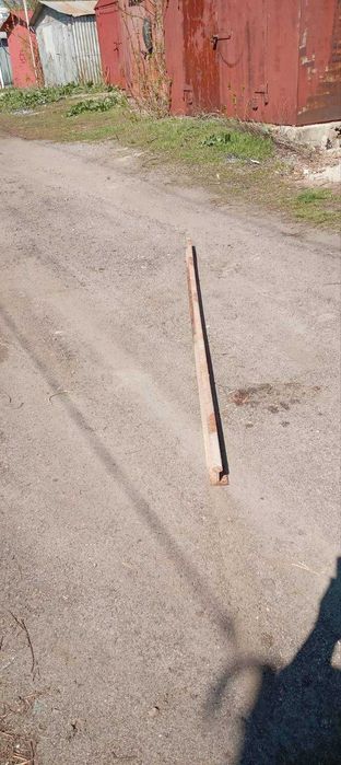 рейка сталева вузькоколійна, довжина 2.7м. профіль-висота 80,5 мм