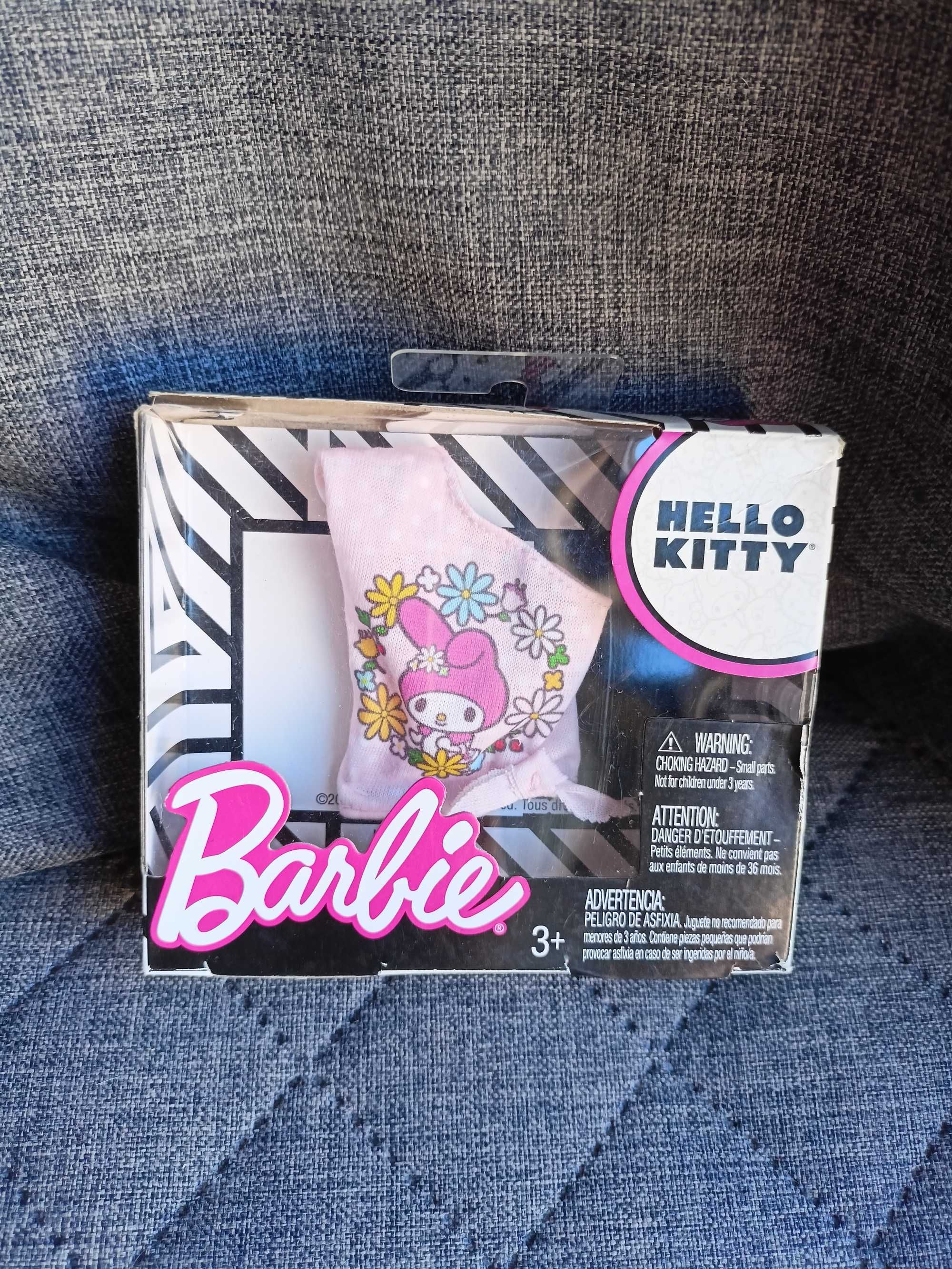 Ubranko dla Barbie z motywem Hello Kitty bluzeczka