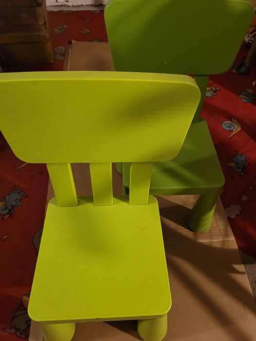 Krzesełka dziecięce IKEA Mammut 2 szt. stan bdb