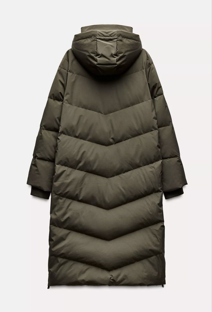ZARA пуховик жіночий довгий, XS, S, M, XL, куртка, пальто