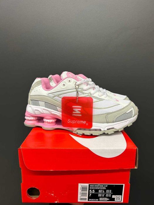 !SALE! Nike Shox Ride 2 Supreme White Pink 36 37 38 39 40 41 найк шокс