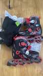 Conjunto patins em linha + proteções