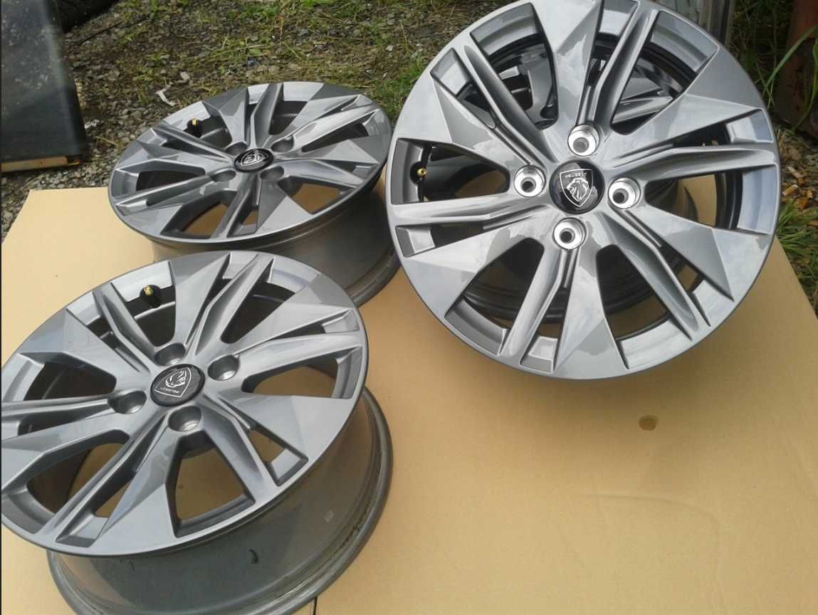 oryginalne nowe felgi r16 szare peugeot 208  2008 nowy model 6,5j et32