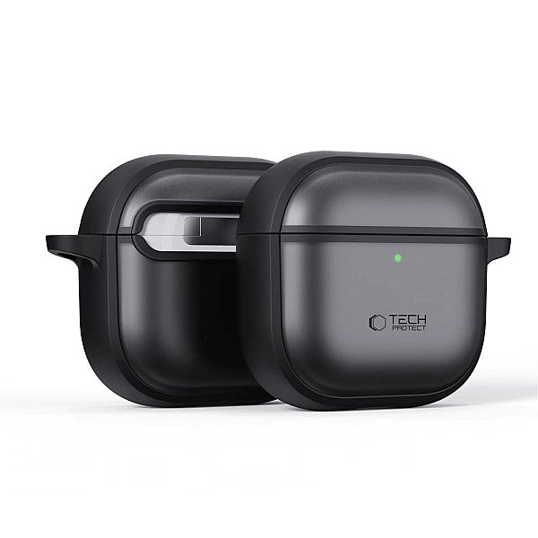 Etui Tech-Protect Slim Hook na AirPods 4 - czarne