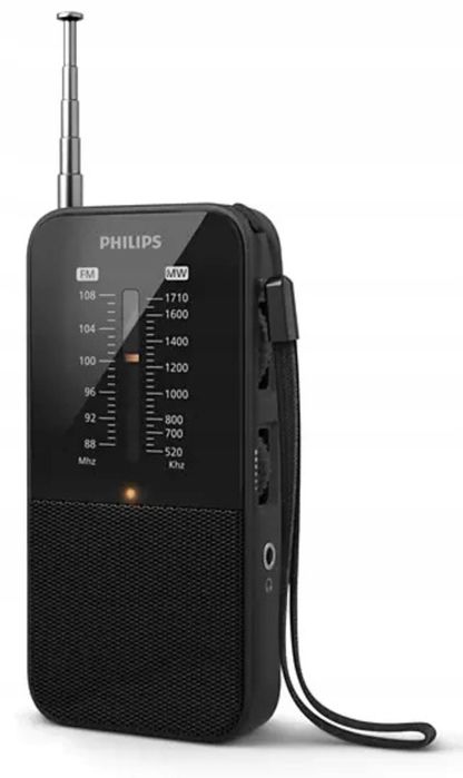 radio przenośne philips tar1509/00 wskaźnik led port słuchawkowy