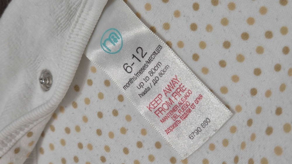 072 A otulacz tulik ocieplacz misiu kremowy 6-12 mies. rozm. 68-80