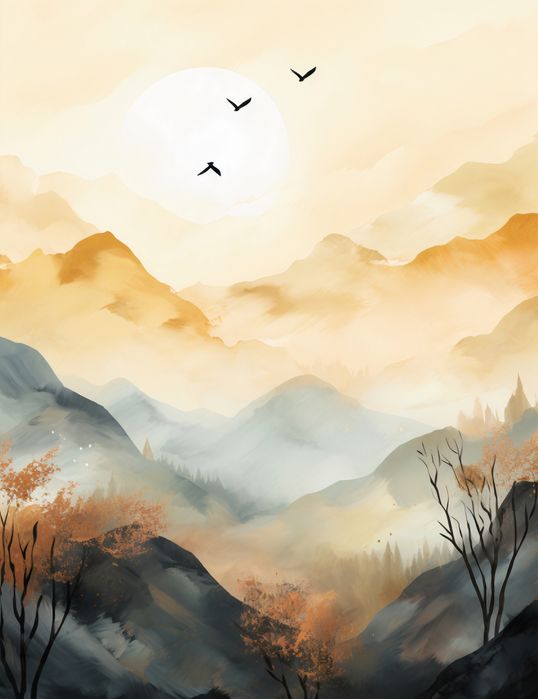 Plakat 50x65cm Zorza Świtania