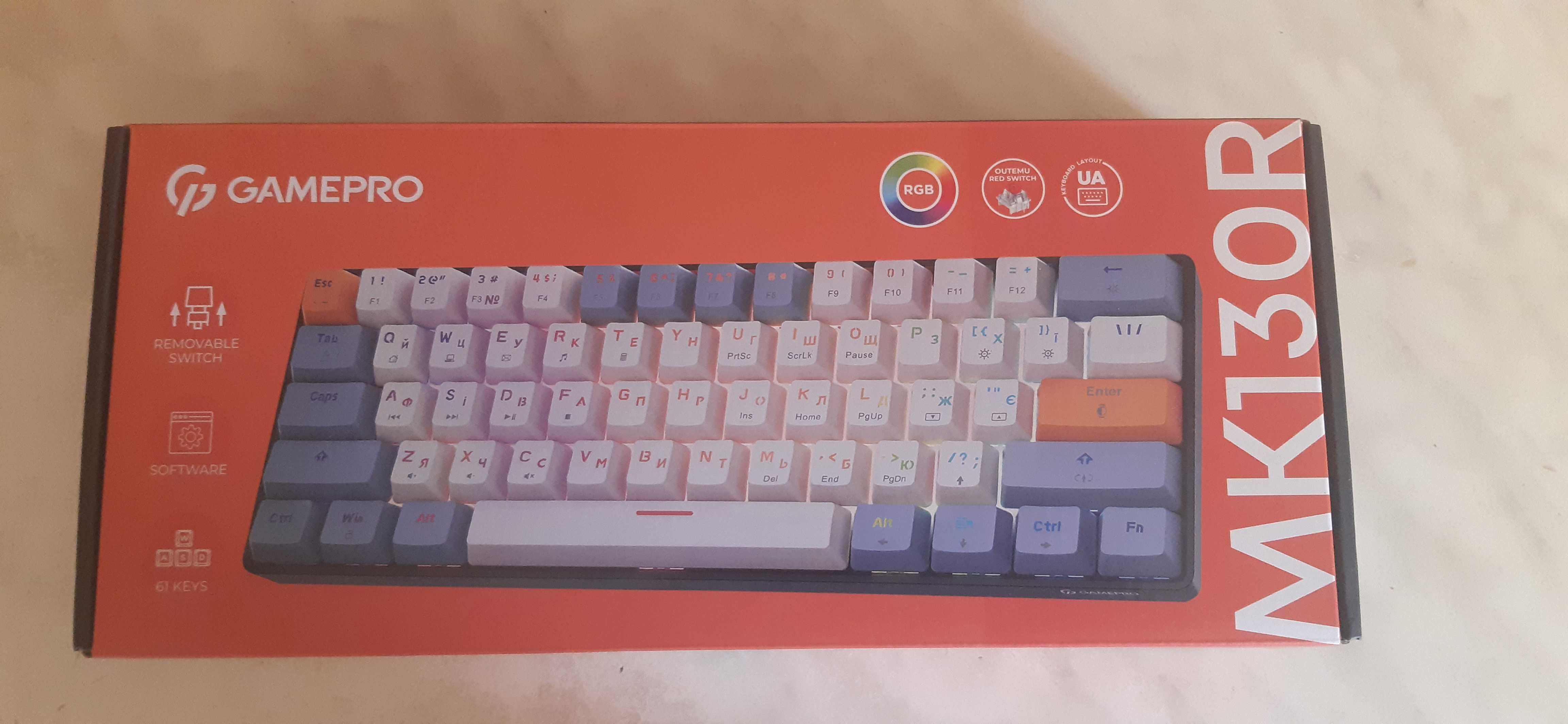 Механическая клавиатура GamePro MK130R (Еще есть MK160B,MK170B,MK180B)