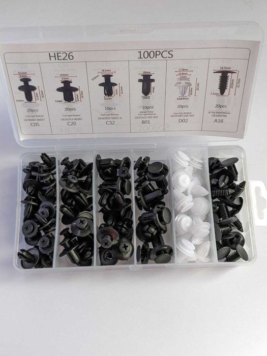 Набор клипс набір автомобільних кліпс