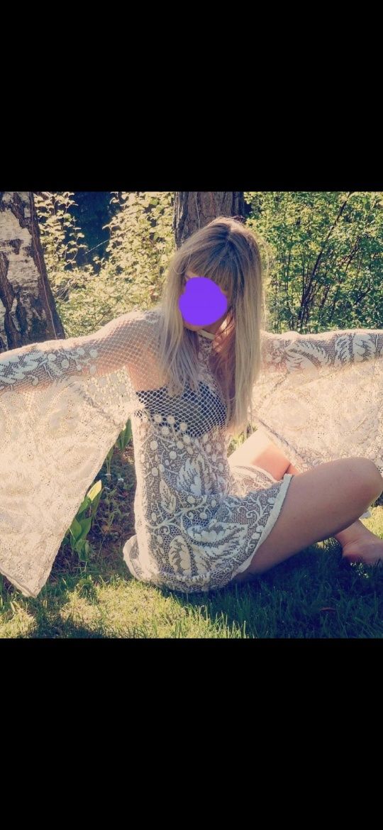 Sukienka elficka boho coachella s/m