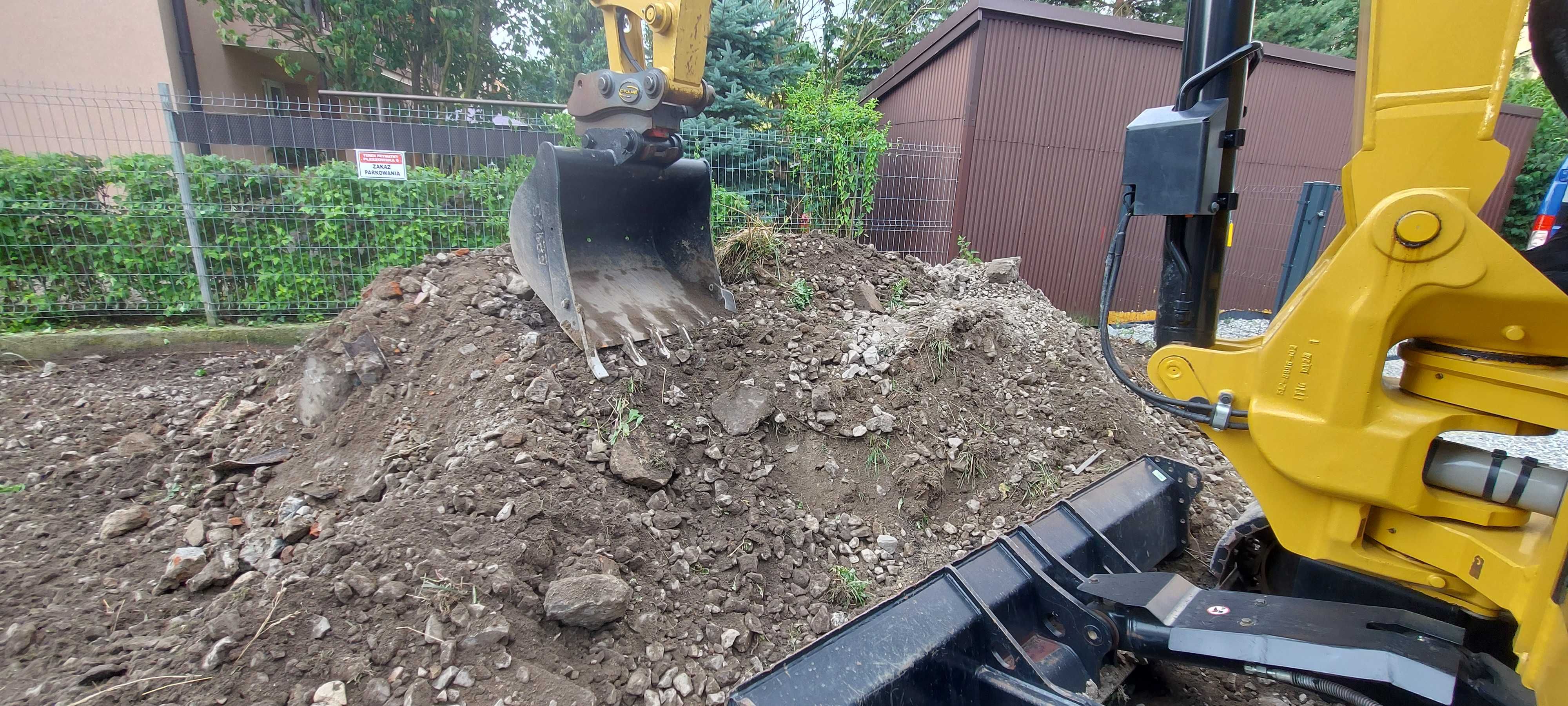 Usługi koparką 8-9-10ton, prace ziemnie, utwardzanie podjazdów, wykopy