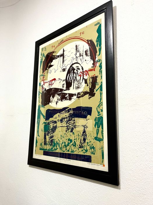 Serigrafia Gil Teixeira Lopes Prémio Nacional de Gravura 1976