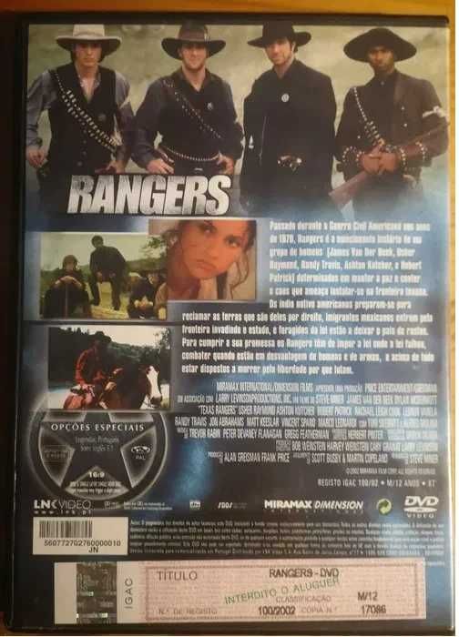 DVD "Antes de haver lei, existiam os... Rangers"