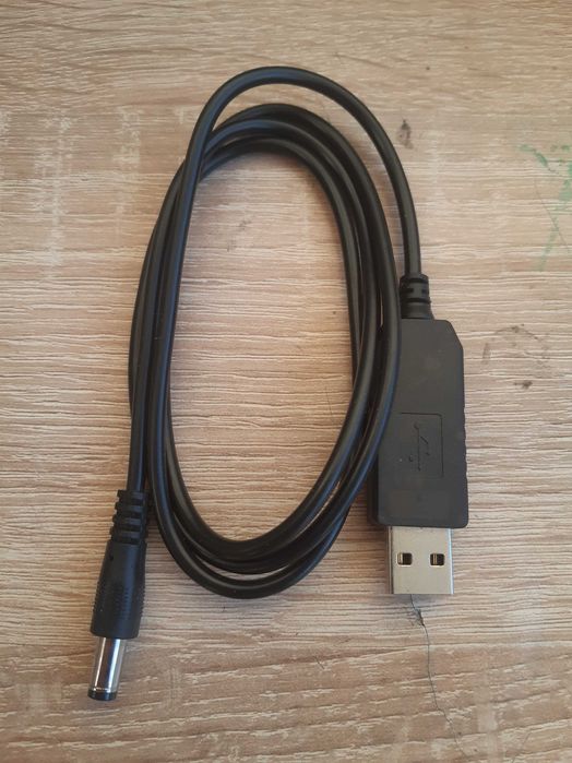 Кабель живлення для роутера USB - DC 5.5x2.1 9В