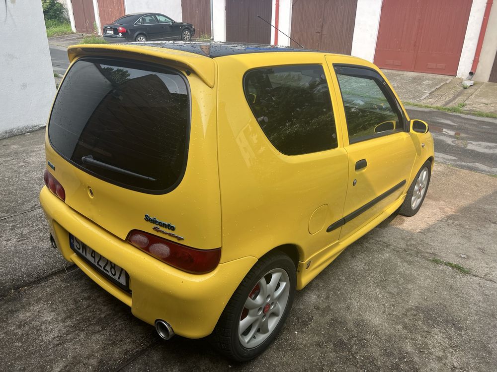 Seicento sporting Abarth 1.4 16v swap bi led giallo ginestra
