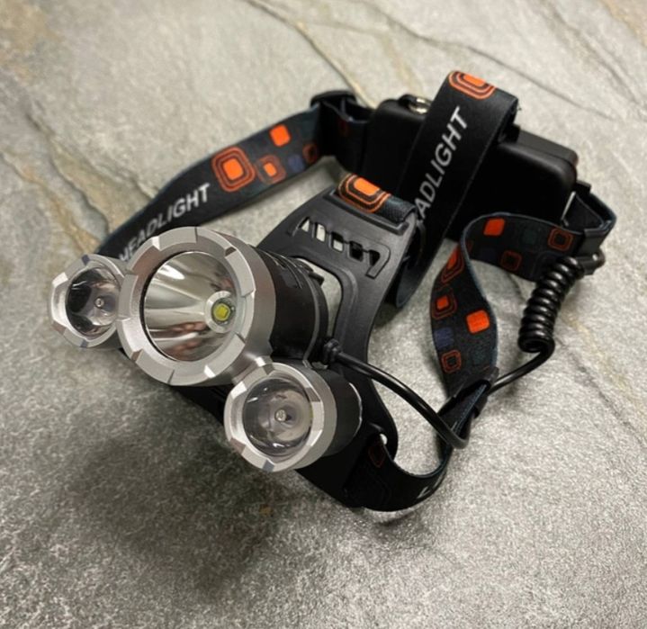 Налобный фонарь RJ-3000 Аккумуляторный 3 режима