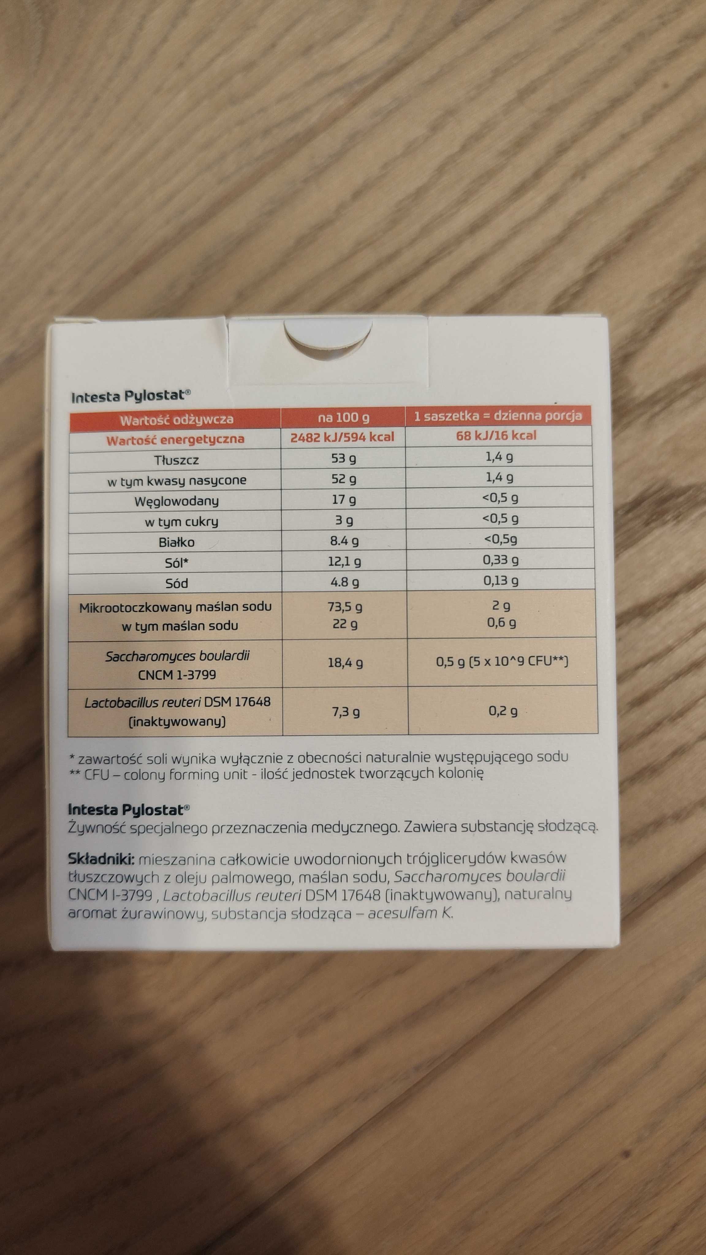 Intesta Pylostat, maślan, probiotyk, postbiotyk 38,1g