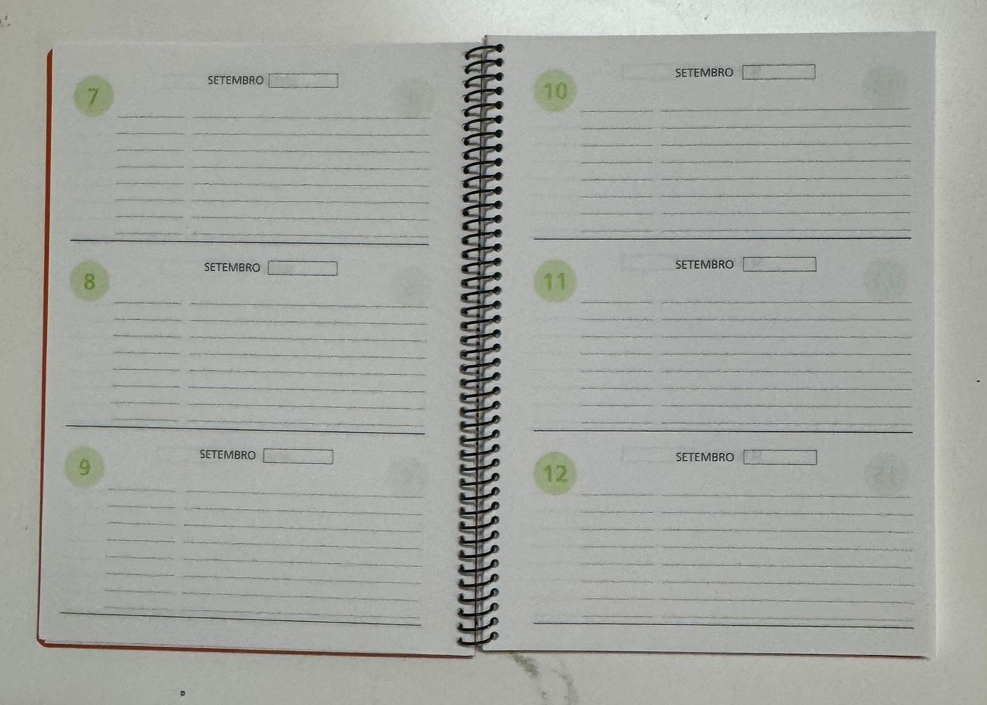 Agenda escolar setembro a julho