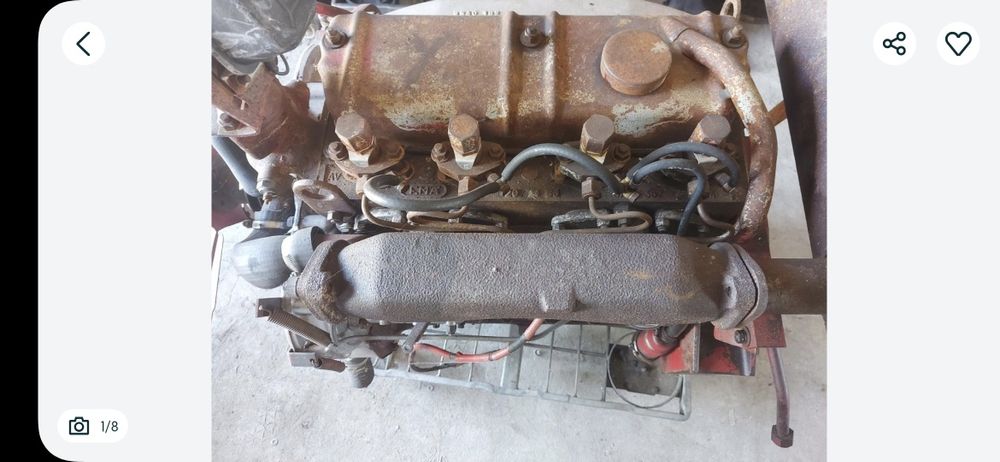 Silnik perkins 4cyl 203 ciągnik ładowarka termostat alternator