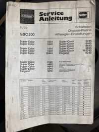 Instrukcja schematy Grundig GSC 200