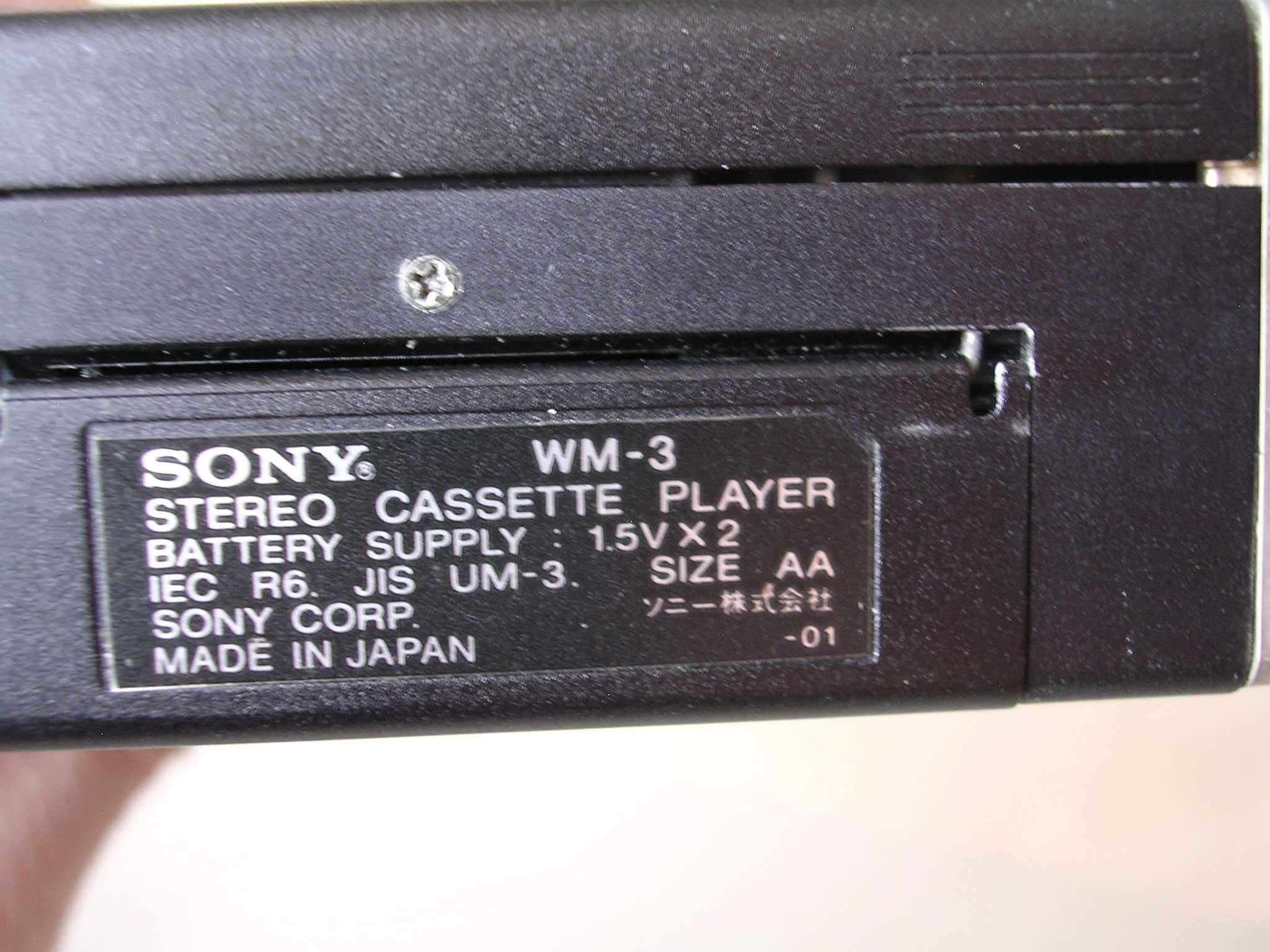 Walkman Sony Stereo cassette player WM 3 Metal