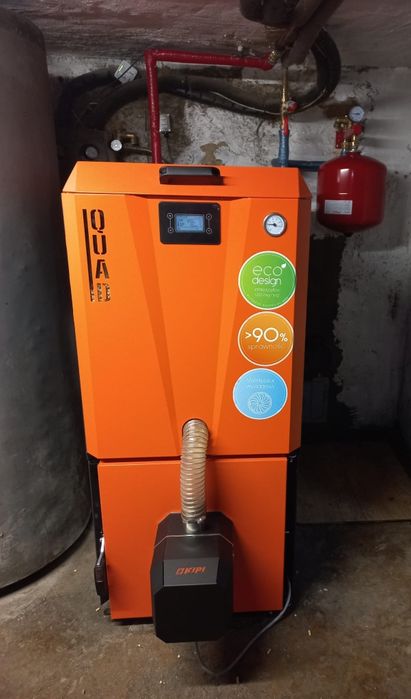 Kocioł piec C.O na pellet EkoPell z palnikiem KIPI 10kW  < 20 mg/m³