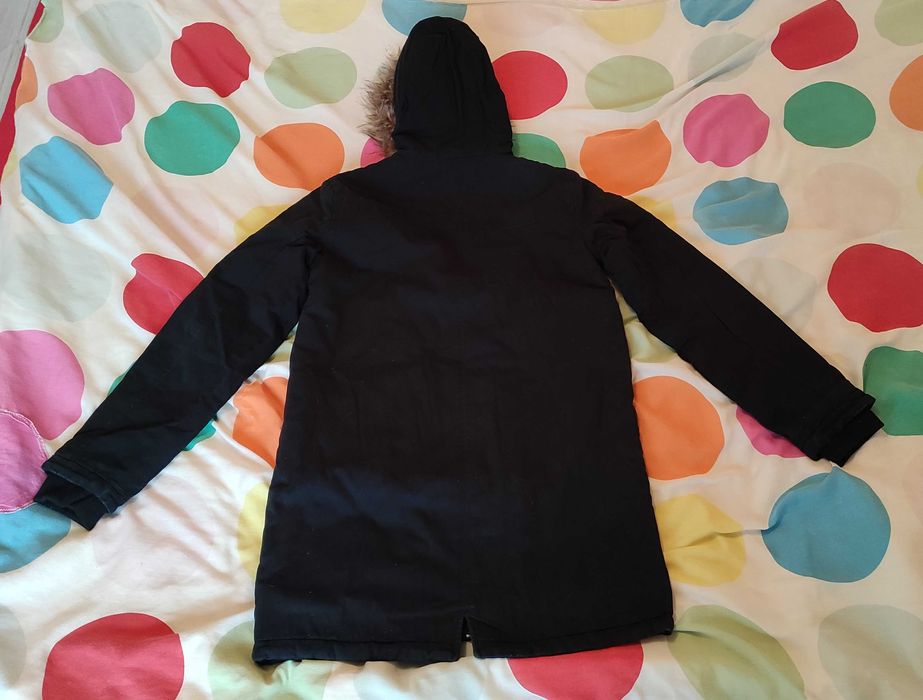 Kurtka młodzieżowa męska pepperts! czarna parka zimowa