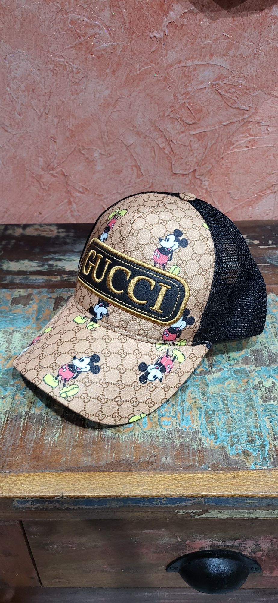 Mickey mouse czapka z daszkiem unisex siatka premium gg