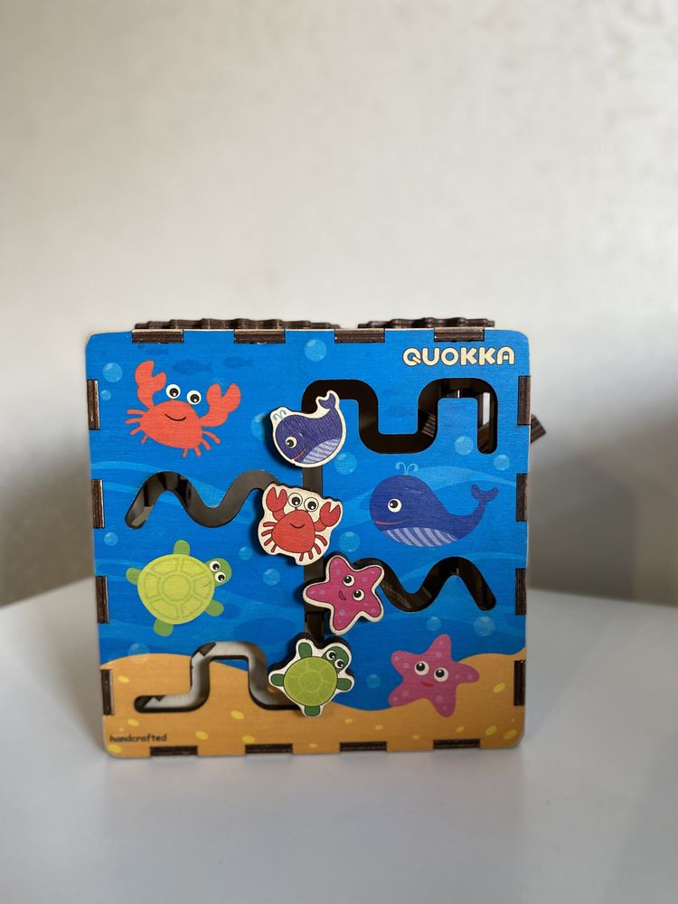Бизиборд-куб развивающий Quokka