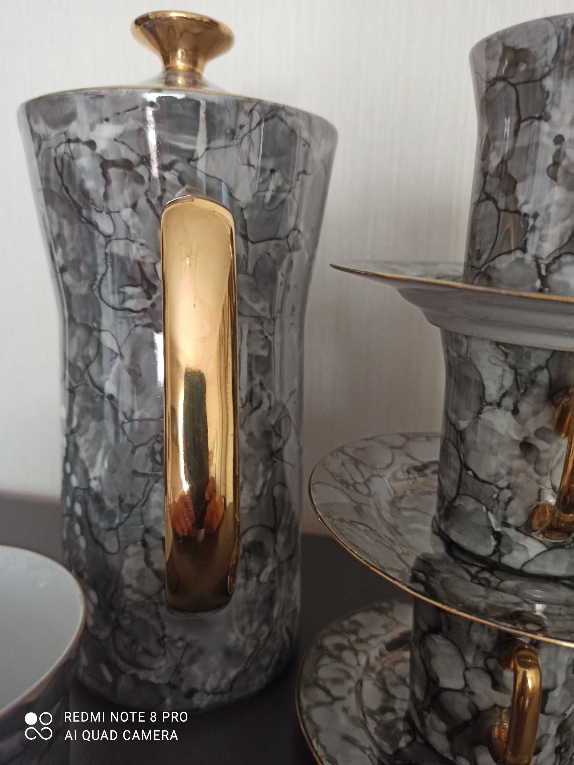 Serwis kawowy Aleksander, porcelana Włocławek