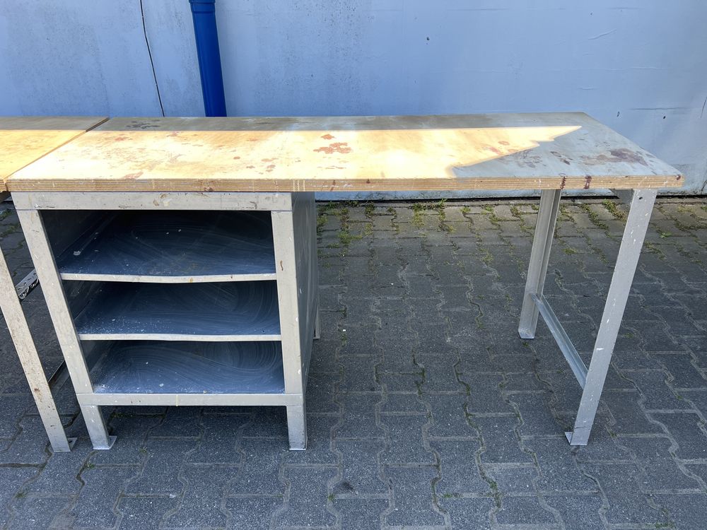 Stół roboczy warsztatowy ślusarski zestaw 300x61x83 NIEMIECKI
