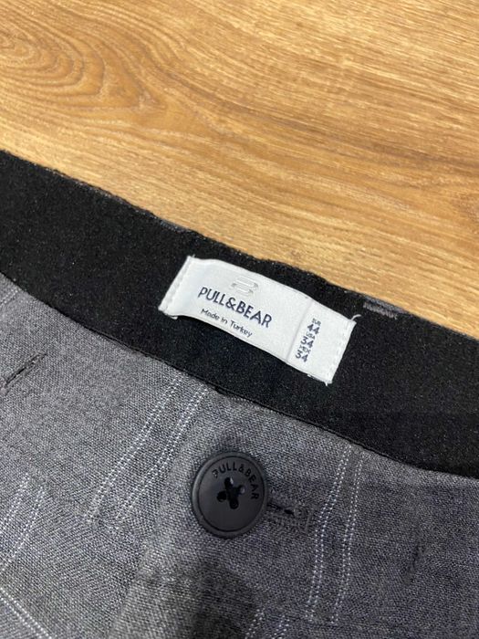 4 Pary spodni 7/8 męskie krata (Zara, Pull&Bear)